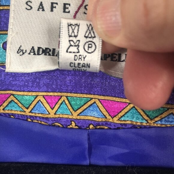 Vintage Adrianna Papell Jacket Womens 12 Silk Teflon Protector Safe Vintage Styl - Picture 12 of 16